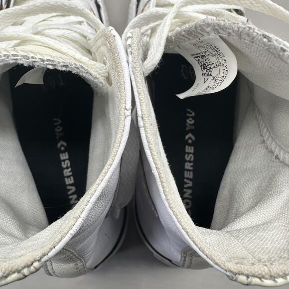 Converse Chuck Taylor All Star Lift Leather Shoes Womens Size 5.5 Yin Yang - Picture 6 of 7